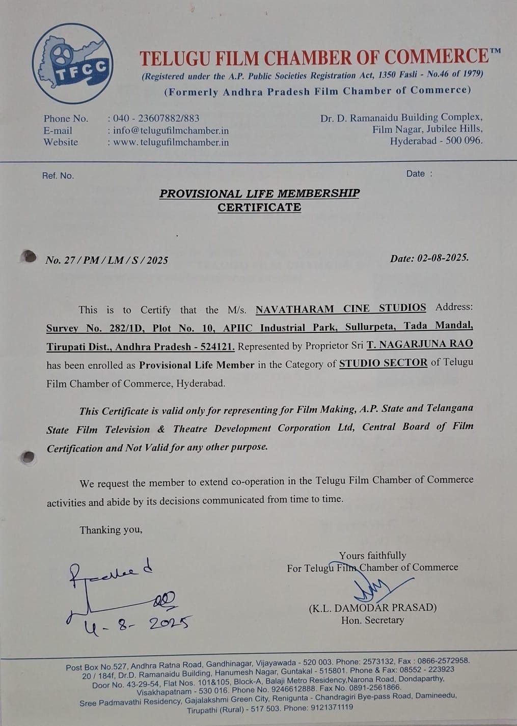 Provisional life membership